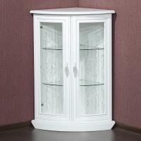 Шкаф для посуды угловой Милан 5-01 (стеклянные фасады) фото Шкаф для посуды угловой Милан 5-01 (стеклянные фасады)