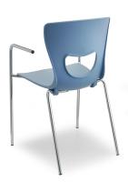 Стул PLUTO-4 c подлокотниками хром. Фото №1