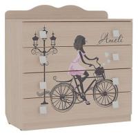 Амели Комод дуб млечный