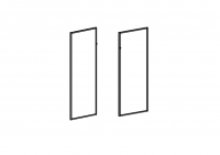 Дверь (стекло в алюминиевой рамке) Европа Лайт