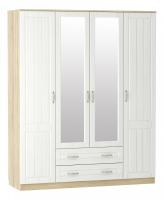 Шкаф комбинированный ОливияНМ 011.84, Белое дерево, Дуб Сонома. Фото №1