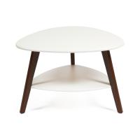 Стол журнальный Caroll (белый/орех) фото Стол журнальный Caroll (белый/орех)