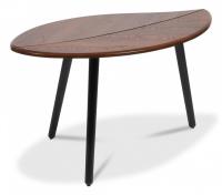 Стол журнальный BARKLY МДФ/дерево, 90*50*47 см, Орех альберо (ножки черные) фото Стол журнальный BARKLY МДФ/дерево, 90*50*47 см, Орех альберо (ножки черные). Фото №1