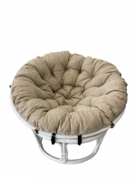 Кресло Папасан 23/01, цвет: белый. Фото №1