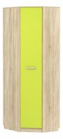 Акварель НМ 013.04-02 М Шкаф угловой Правый, Лайм, Дуб Сонома. Фото №1