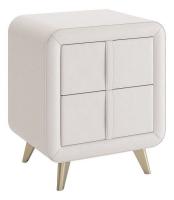 Тумба прикроватная Софи, (480х370х580) белый (экокожа)