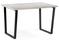 Стол деревянный Лота Лофт 120 25 мм юта / матовый черный