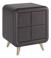 Тумба прикроватная Софи, (480х370х580) шоколад (экокожа). Фото №1