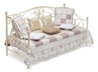 Кровать металлическая JANE 90*200 см (Day bed), Античный белый (Antique White) фото Кровать металлическая JANE 90*200 см (Day bed), Античный белый (Antique White). Фото №1