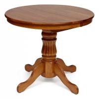 Стол NAVARRESE (mod. E-R36R+12AV NMO-2B) дерево гевея/мдф, D90+30x76см, rustic oak (дуб) фото Стол NAVARRESE (mod. E-R36R+12AV NMO-2B) дерево гевея/мдф, D90+30x76см, rustic oak (дуб). Фото №1