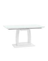 Стол обеденный Орлеан раскладной 140-170*80 глянцевый белый фото Стол обеденный Орлеан раскладной 140-170*80 глянцевый белый. Фото №1