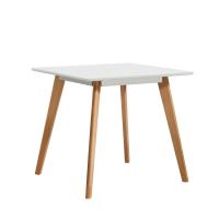 Стол M-407/80 белый матовый/бук