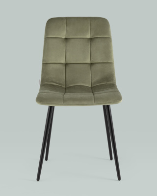 Стул Одди велюр пыльно-оливковый. Фото
