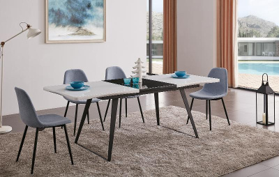 Стол DT-93 белый/черный (Vermont). Фото