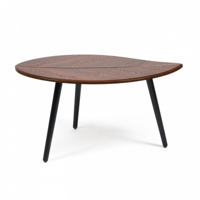 Стол журнальный BARKLY МДФ/дерево, 90*50*47 см, Орех альберо (ножки черные) фото Стол журнальный BARKLY МДФ/дерево, 90*50*47 см, Орех альберо (ножки черные). Фото №2