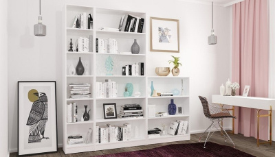 Стеллаж-колонка Polini Home Smart, белый. Фото