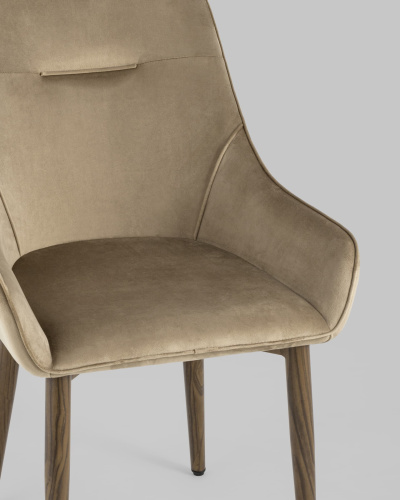 Стул Диана велюр бежевый. Фото №9