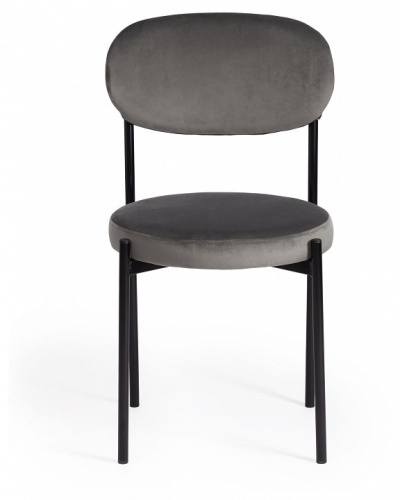 Стул REVO (mod. 7033) ткань/металл, 47х54х82 см, высота до сиденья 47 см, серый barkhat 26/черный (поставляется по 4 шт). Фото №2