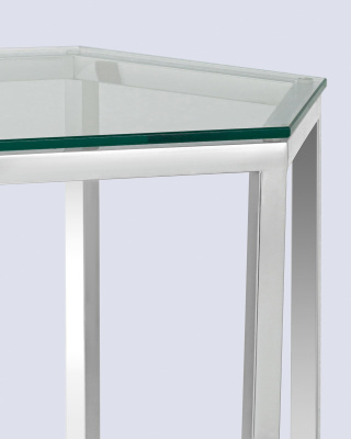 Журнальный стол ГЕКС серебро фото Журнальный стол ГЕКС серебро. Фото №5