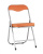 Стул складной ДЖОН металлик, оранжевый. Фото №1