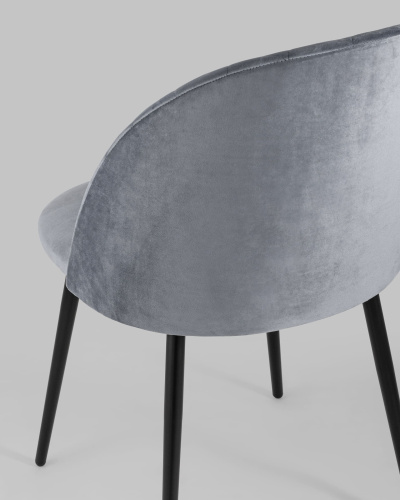 Стул Марсель велюр серый. Фото №8