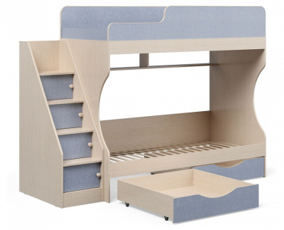 Кровать двухъярусная Р443 Капризун 6, голубой. Фото №5