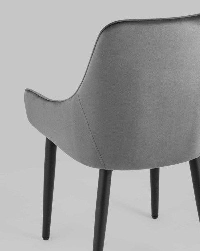 Стул Диана велюр серый. Фото №8