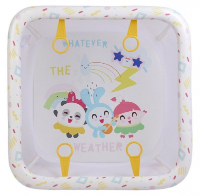 Манеж Polini Kids Малышарики Солнечный день, белый фото Манеж Polini Kids Малышарики Солнечный день, белый. Фото №4