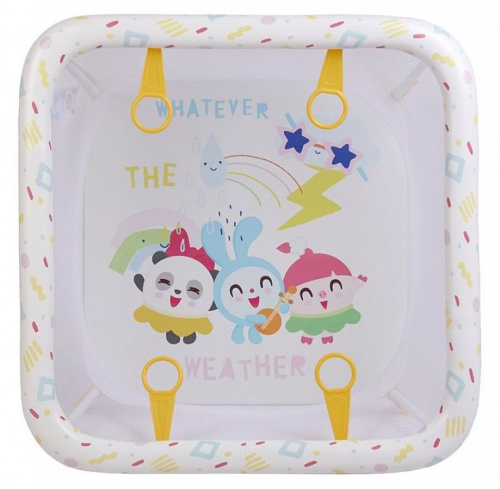 Манеж Polini Kids Малышарики Солнечный день, белый. Фото №4