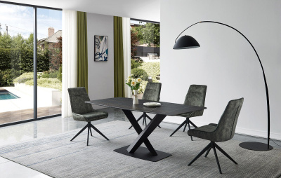 Стол DT-2017 черная керамика MR32 (180) фото Стол DT-2017 черная керамика MR32 (180). Фото №4