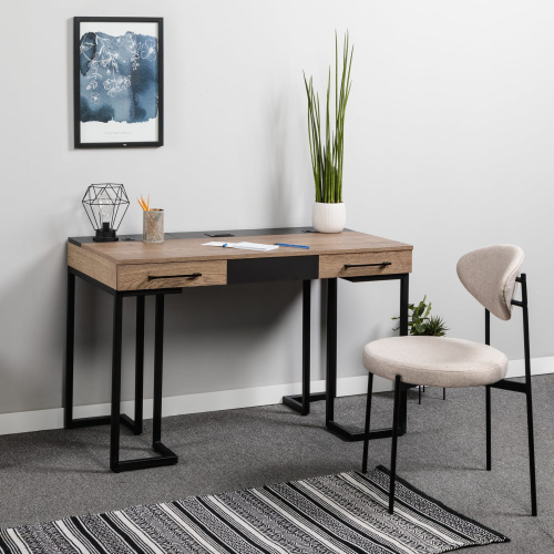 Стол рабочий лофт дуб табак графит . Фото №17