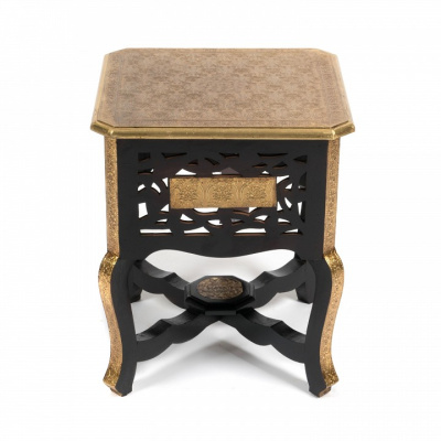 Столик Secret De Maison FUMO ( mod. ND-027) дерево манго, 38x46, этническая роспись фото Столик Secret De Maison FUMO ( mod. ND-027) дерево манго, 38x46, этническая роспись. Фото №2