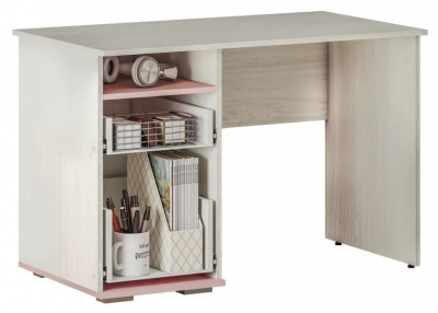 Стол письменный Малибу,древесина коричневая светлая ясень. Фото