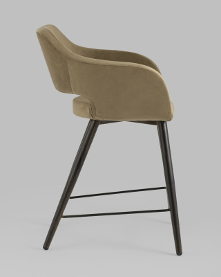 Стул полубарный Саймон велюр капучино. Фото