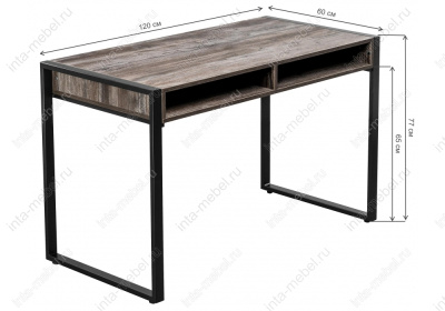 Стол Маньяра дуб рошелье / черный матовый. Фото №2