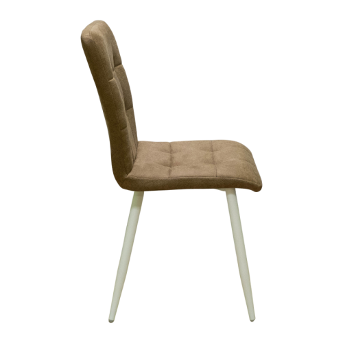 Стул Доби (Каркас (белый 9016 матовый) тк. коллекции Safari коричневый 021). Фото №3