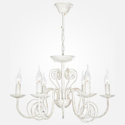 Подвесная люстра Eurosvet Tomas 60018/6 белый с золотом. Фото №2