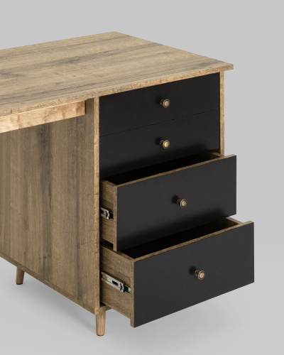 Стол рабочий Berber принт 33 с большой тумбой. Фото №7