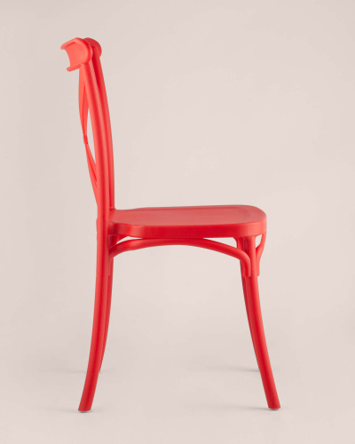 Стул Кроссбэк пластиковый красный. Фото №5