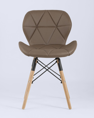 Стул Бон экокожа коричневый. Фото