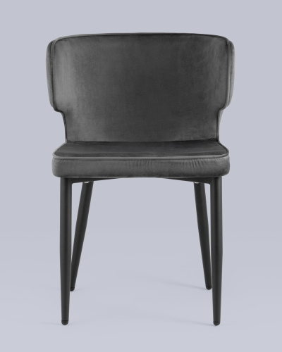 Стул Матео велюр серый. Фото №5