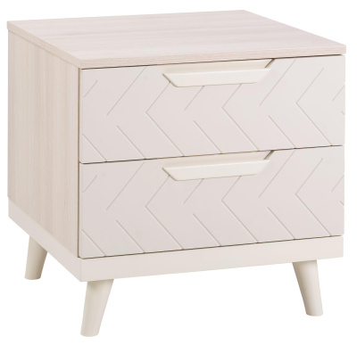 Тумба прикроватная Сканди_Жемчужно-белый. Фото