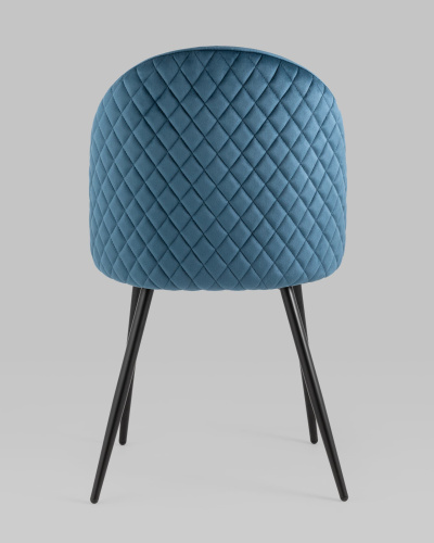 Стул Lilly велюр сине-зеленый. Фото №6