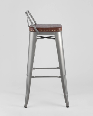 Стул барный TOLIX SOFT серебристый. Фото