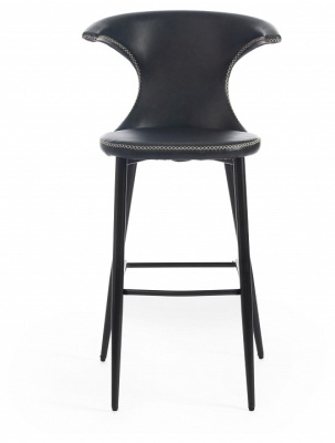 Стул барный FLAIR BAR (mod. 9018) экокожа/металл, 60 х 56 х 106 см , зеленый 14/черный  (поставляется по 2 шт). Фото №2