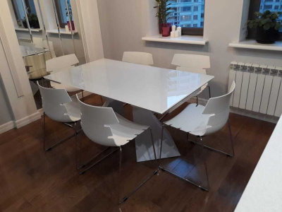 Стол СТ992 белый фото Стол СТ992 белый. Фото №4