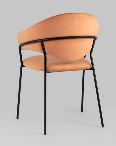 Стул Алексис велюр оранжевый. Фото №7