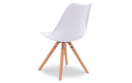 Стул PW072Y белый/бук. Фото №9