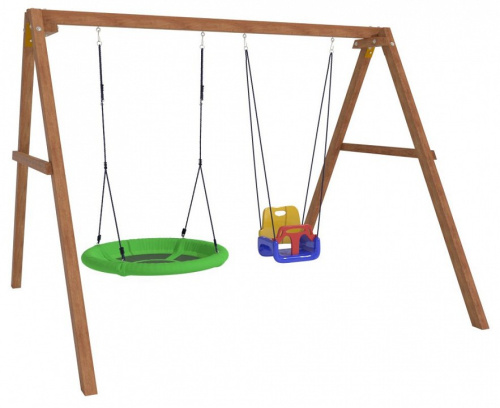Качели детские Р911-16, коричневый. Фото №1