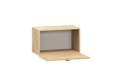 Шкаф навесной НМ 014.21-02 (открывание вниз) Snow wood , Дуб Бунратти, Дуб Бунратти. Фото